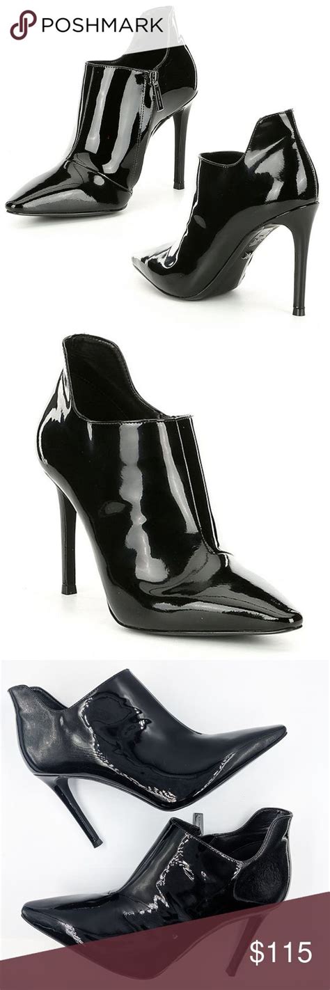 Michael Kors Corrine Patent Leather Heeled Bootie in Black